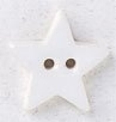 Mill Hill Button 86391 - Very Small Star - Matte White