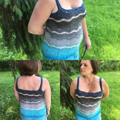 Ombre Waves Tank Top