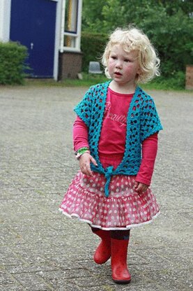Lace-cardi for girls