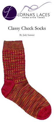 Classy Check Socks in Lorna's Laces Shepherd Sock