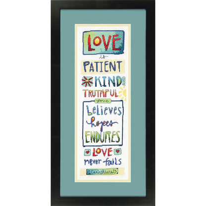 Dimensions Love Is Cross Stitch Kit - 15.25cm x 46cm