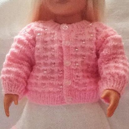 Beaded cardigan and skirt for 18inch doll