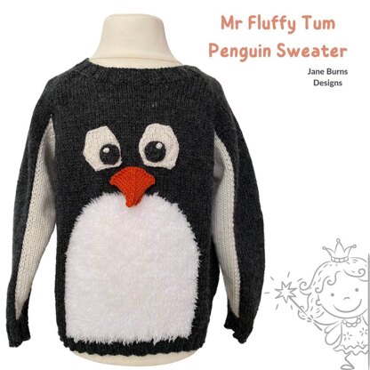 Mr Fluffy Tum Penguin Sweater