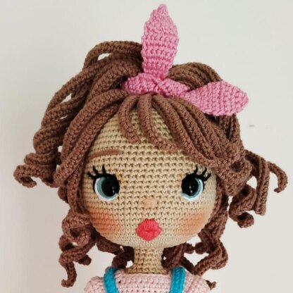 Crochet doll pattern, Amigurumi doll pattern (English, Deutsch, Français, Spanish /Español)