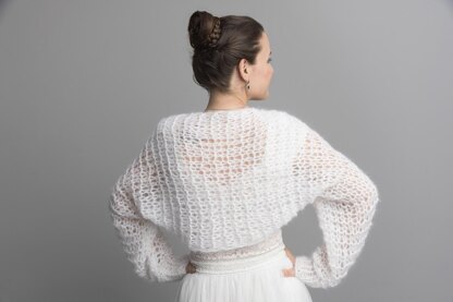 Loose bolero easy to knit