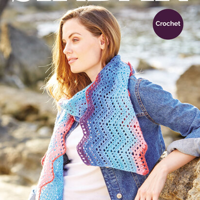 Scarf in Sirdar Colourwheel Dazzle - 8224 - Downloadable PDF