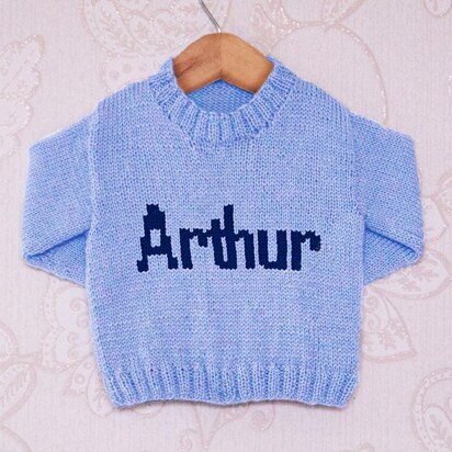 Intarsia - Arthur Moniker Chart - Childrens Sweater
