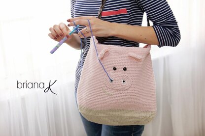 Pig Project Bag or Purse for Crafters