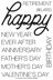 Colorado Craft Company Clear Stamps 4"X6" - Happy Occasions-Savvy Sentiments