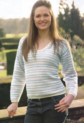 Crochet Stripes Jumper