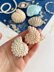 Seashell crochet pattern Amigurumi shell keychain and bag charm