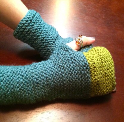 Block Top Mitts