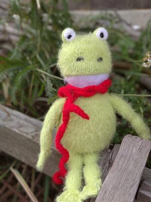 Little frog knitting pattern