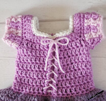 Princess Rapunzel Baby Dress Set