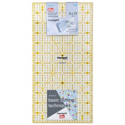 Prym Universal Ruler inch Scale 6 X 12 Omnigrid