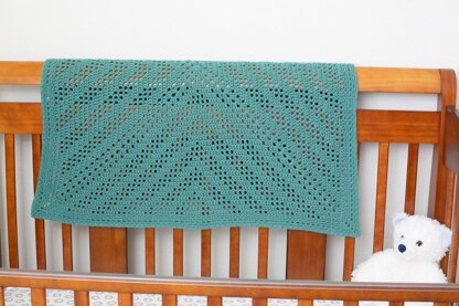 New Day Filet Crochet Baby Blanket