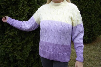 Pretty Cabled Pullover