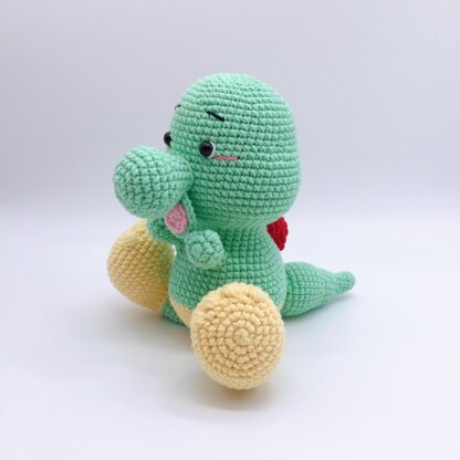 Happy the Baby Dinosaur Amigurumi Crochet Pattern