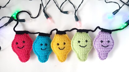 Amigurumi Christmas Lights Garland