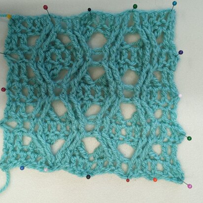 Honeycomb pattern crochet - 005