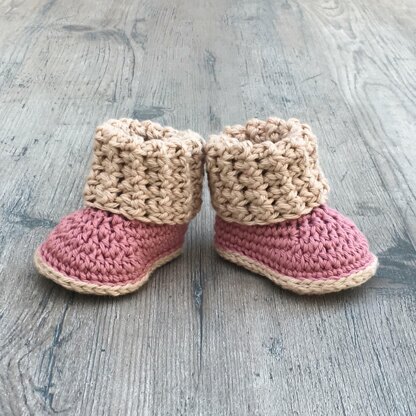 Cuffed Baby Booties