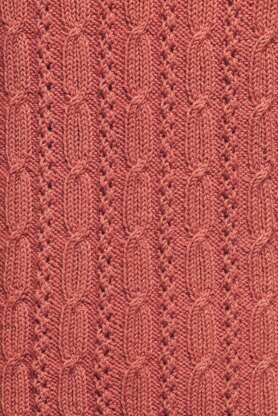 Cable and Openwork Vest - #179