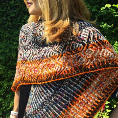 Leaves And Stripes - knitting pattern