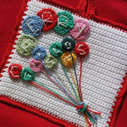 Bunch of balloons potholder