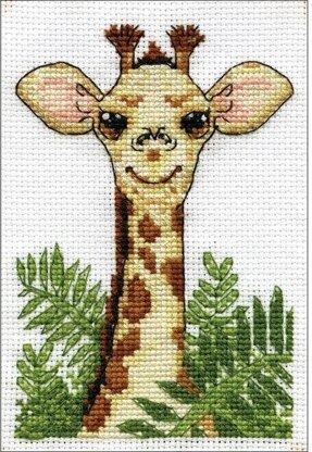 Design Works Giraffe Cross Stitch Kit - 8x11cm