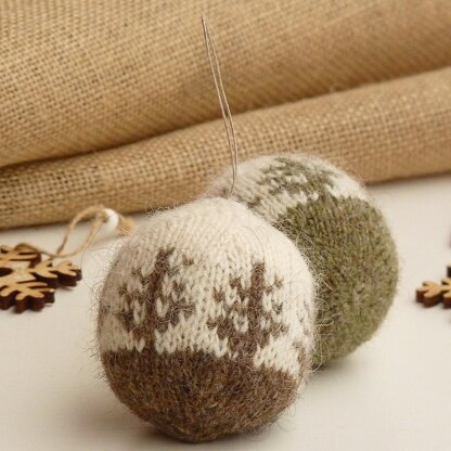 Christmas Wool Baubles