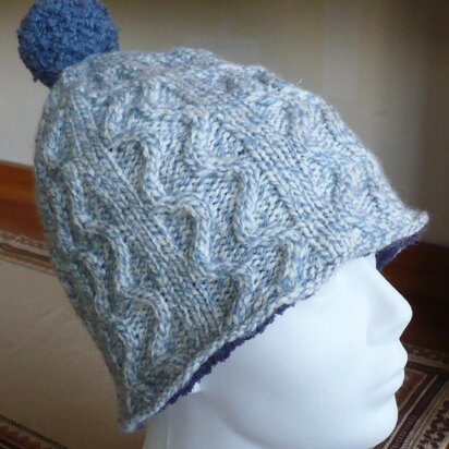 Slalomik Hat - knitting pattern
