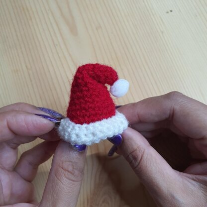 Mini Santa hat Christmas tree ornament