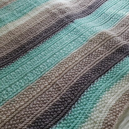 Tide Pools Baby Blanket - knitting pattern