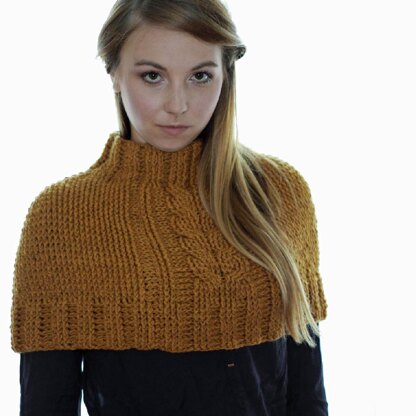 Cabled Crochet Poncho