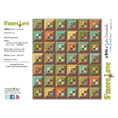 Moda Fabrics S'more Love Quilt - Downloadable PDF