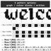 Welcome / Fuck Off Banner Tapestry Crochet