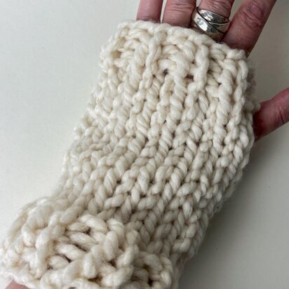 Fast and Easy Fingerless Mittens