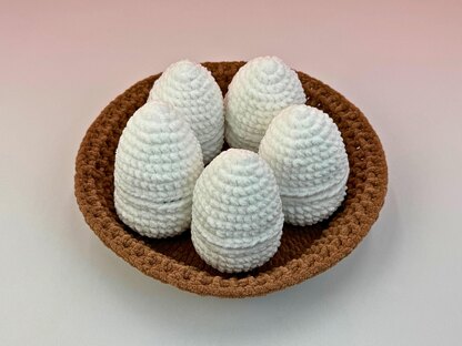 Adorable Baby Chicken Crochet Pattern, Chick in Egg and Nesting Basket