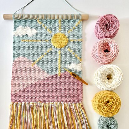 Sunny Mountains Wall Hanging