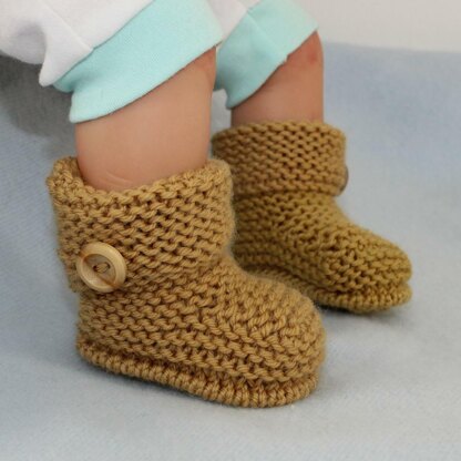 Baby Simple Cuff Booties