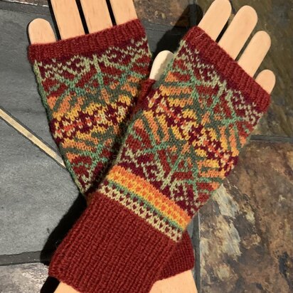 Autumnsong Fingerless Mittens