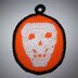 Halloween Skull Potholder/Hot Pad C-159