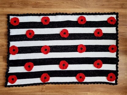 Remember Me Poppy Baby Blanket Afghan