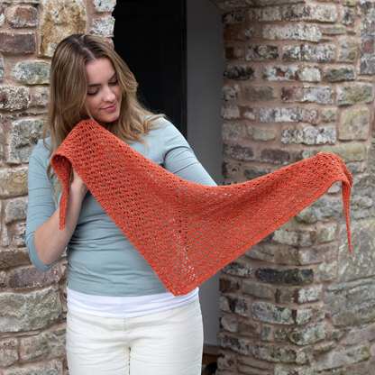 The Fibre Co. Style It Eyelet Shawl (DK) PDF at WEBS