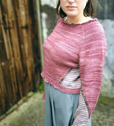 Turnabout Sweater by Francesca Hughes - Sweater Knitting Pattern For Women in The Yarn Collective