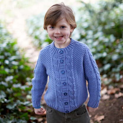 David Cardigan - Knitting Pattern for Kids in MillaMia Naturally Soft Merino