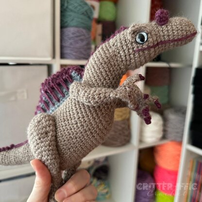 Steven the Spinosaurus Dinosaur Amigurumi