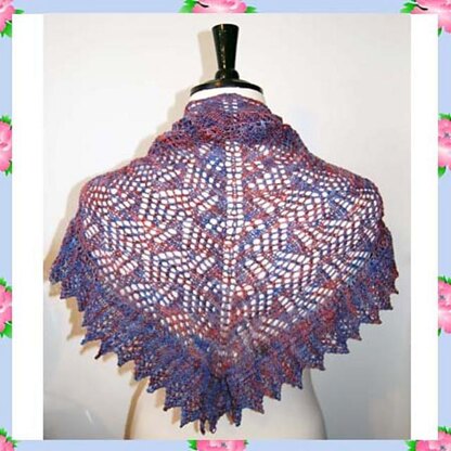 Jocasta Heirloom 4ply Lace Yarn Shawlette Shawl Wrap Warmer by Adel Kay