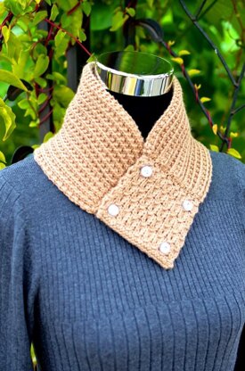 One Day Neck Warmer (Stay On / Buttoned Scarf)