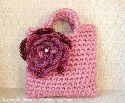 Dusky rose little purse